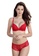 LYCKA red LMM1302-Lady Sexy Lace Lingerie Sleepwear Two Pieces Set-Red 75BD2USAB38DC0GS_1