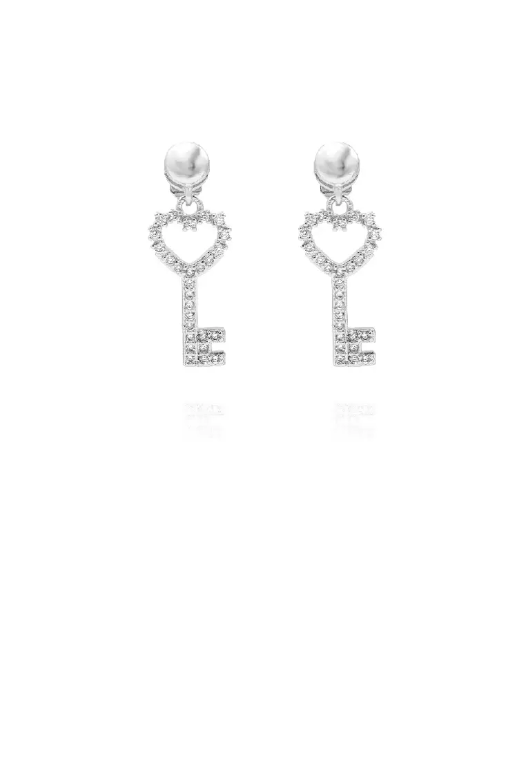 Diamond key earrings store