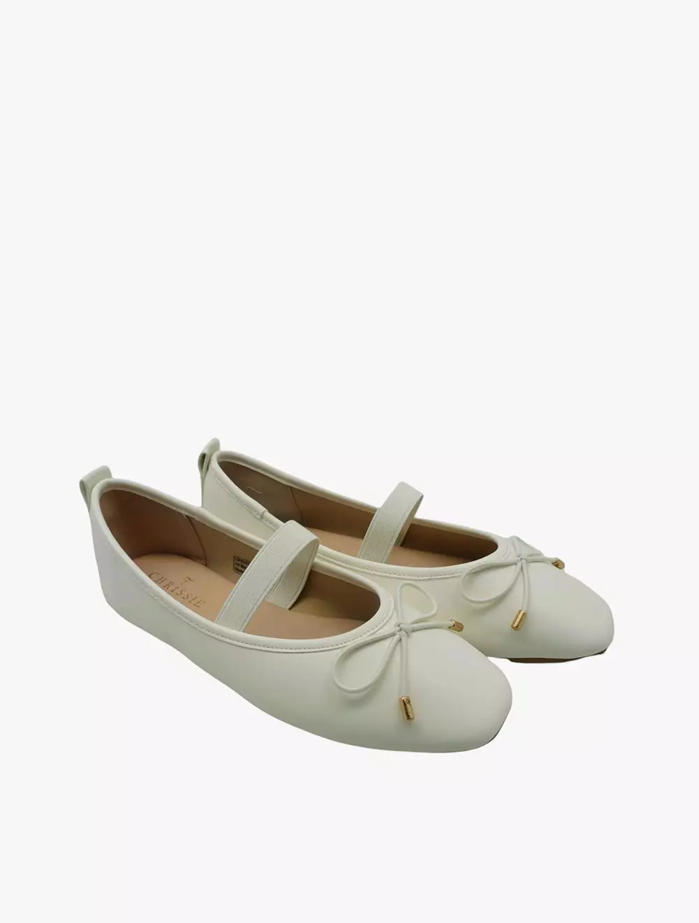 Payless Chrissie Womens Tatum MJ Flats - Off White_15