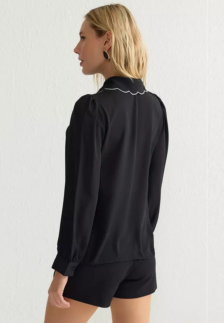 Scallop Trim Shirt