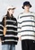 Twenty Eight Shoes white VANSA Unisex Simple Striped Knitted Pullover Sweater VCU-Kw4031 6951BAA50CF26BGS_4