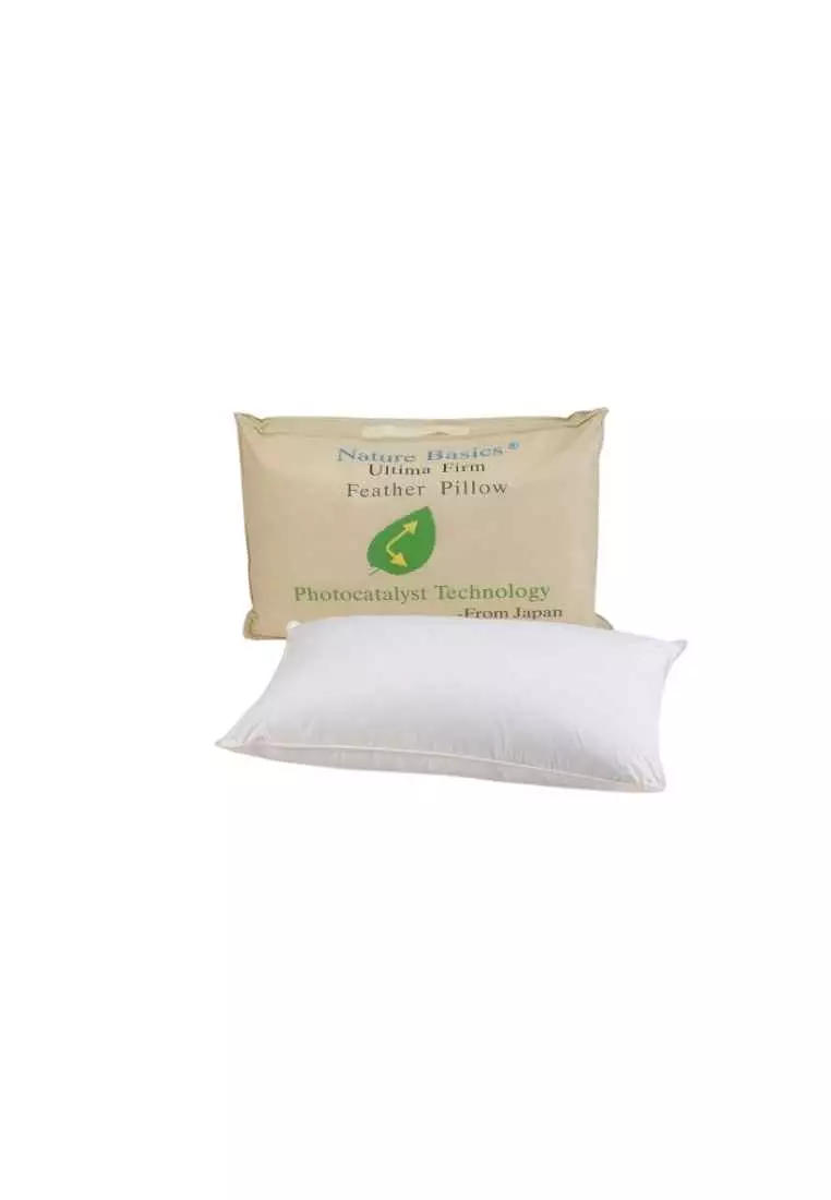 Firm shop feather pillow