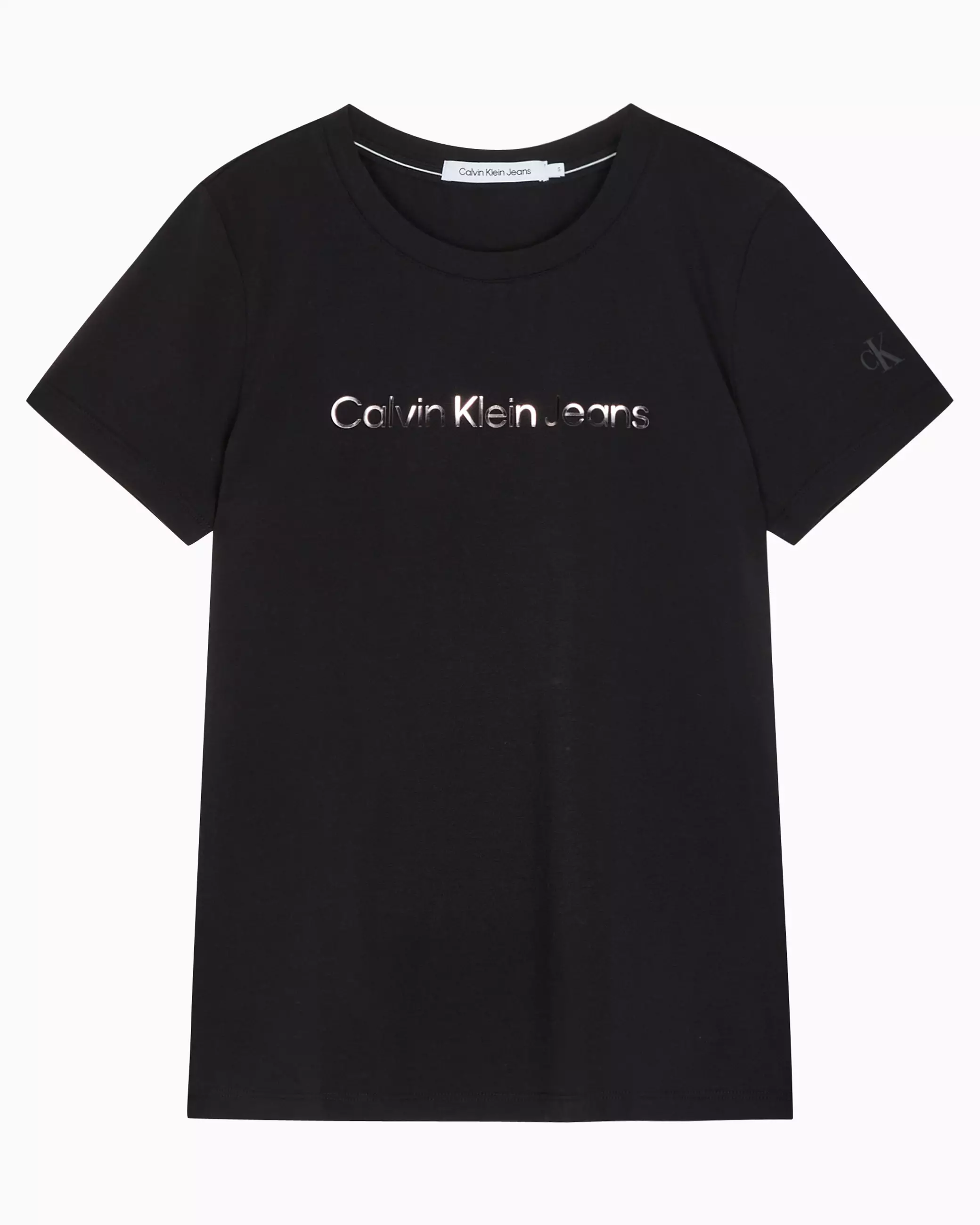 CALVIN KLEIN JEANS - INSTITUTIONAL SLIM FIT SHORT SLEEVE T-SHIRT - Black - black