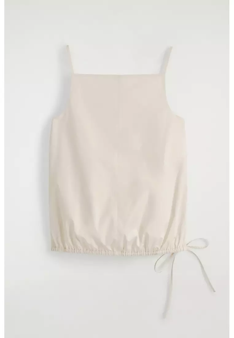 TIE-DETAIL COTTON TOP