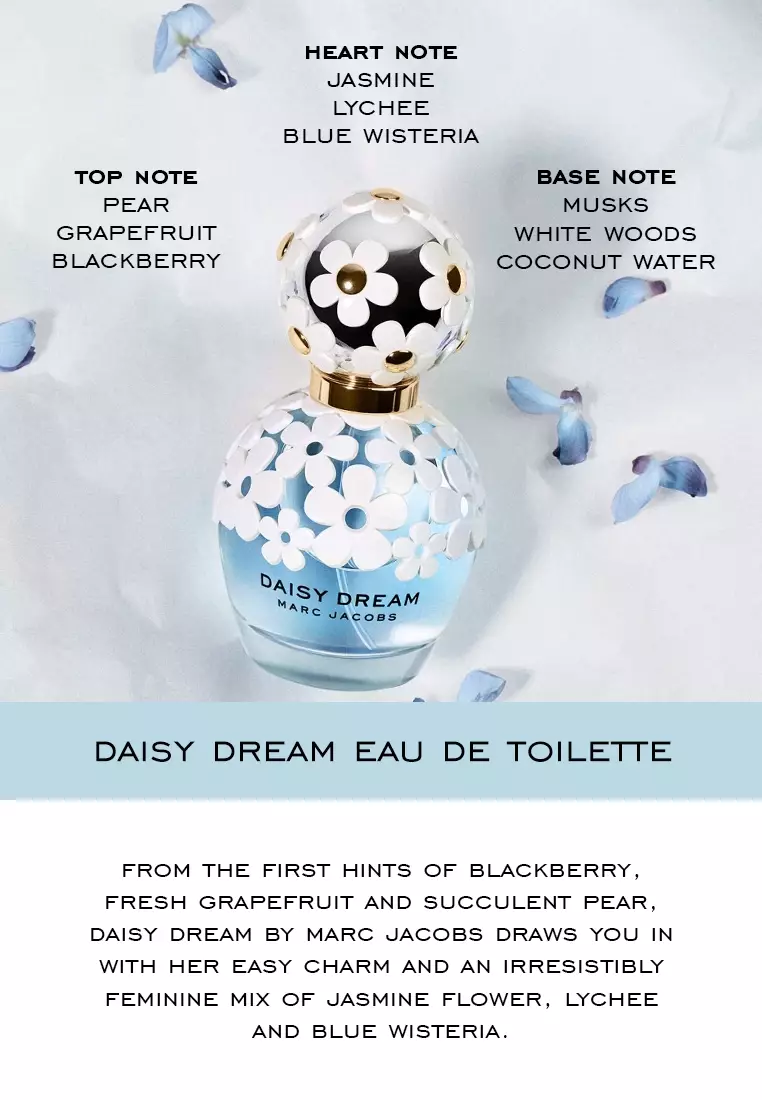 Daisy Dream Eau De Toilette 100ml - Blackberry,  Jasmine, White Woods | Fruity Floral Perfume