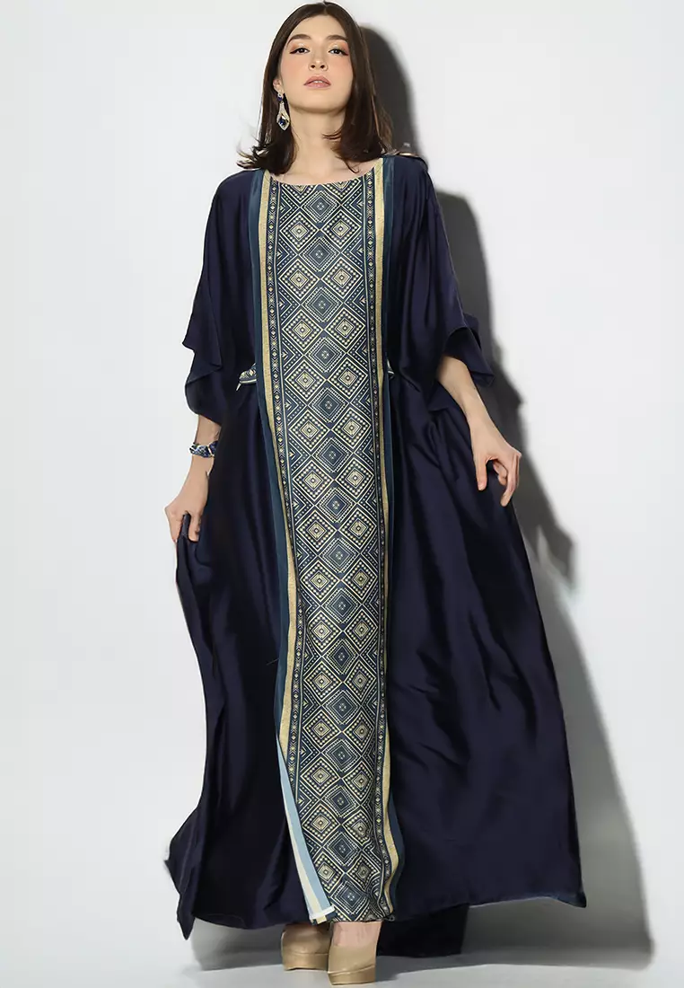 Kanzi Exclusive Short Sleeve Songket Kaftan