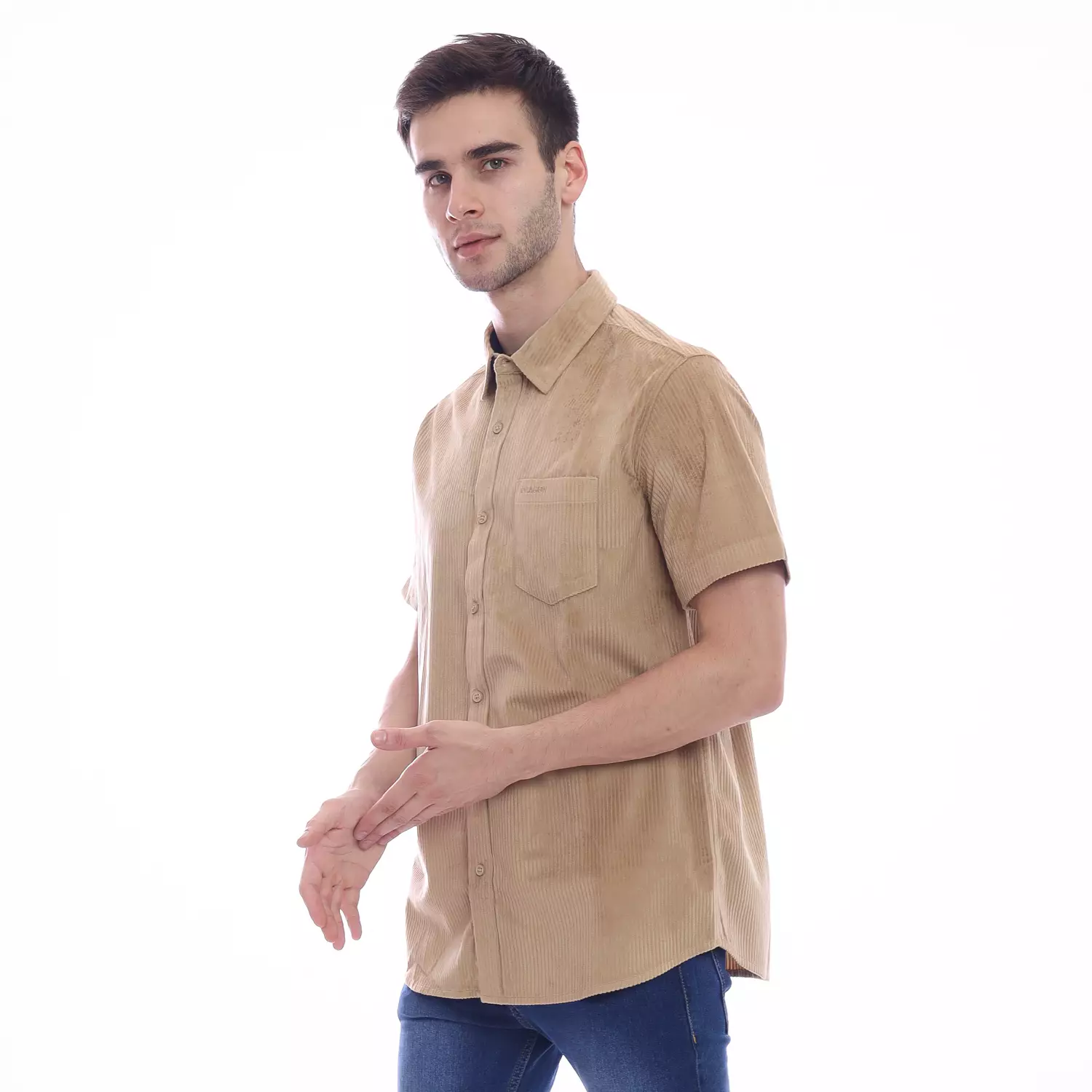 Dragon Kemeja Lengan Pendek Pria Scrapo Corduroy Planet Surf