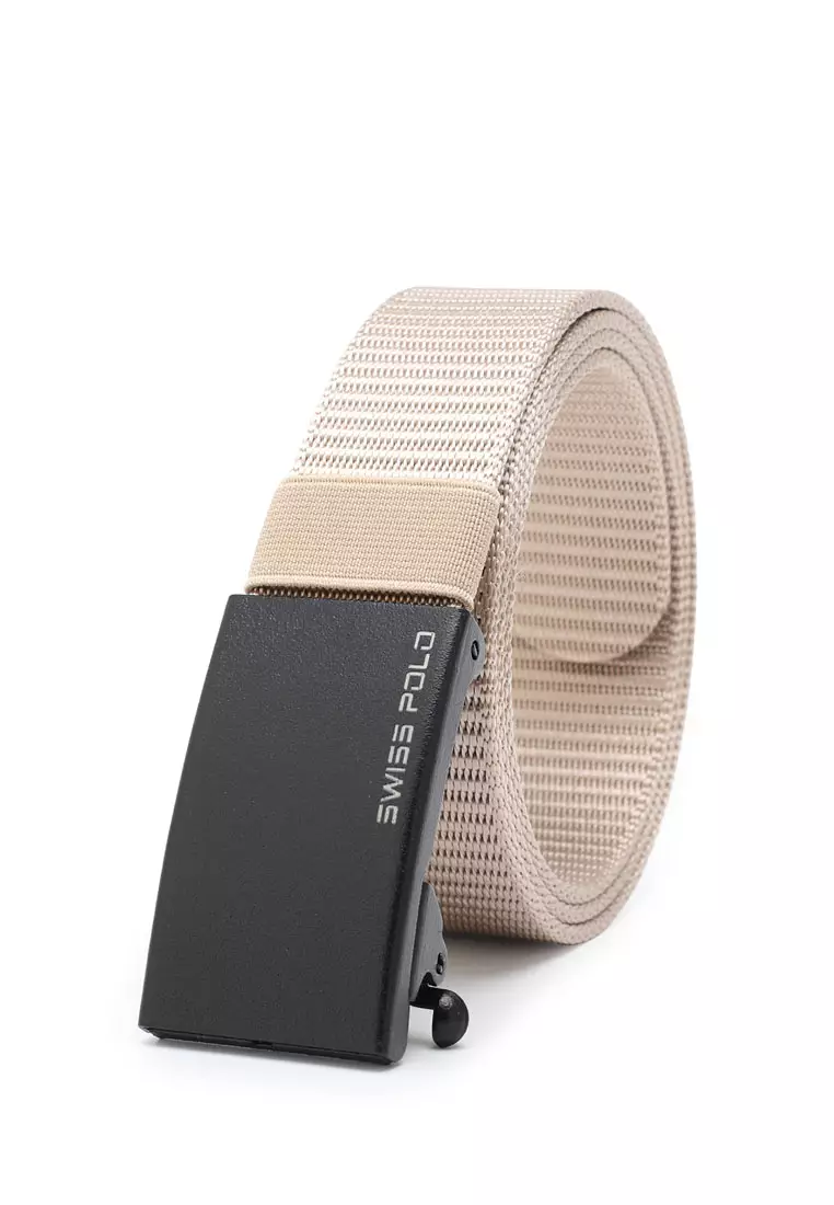 40mm Auto Canvas Belt (Ikat Pinggang Kanvas Pria / Sabuk Kanvas Pria) - Krem