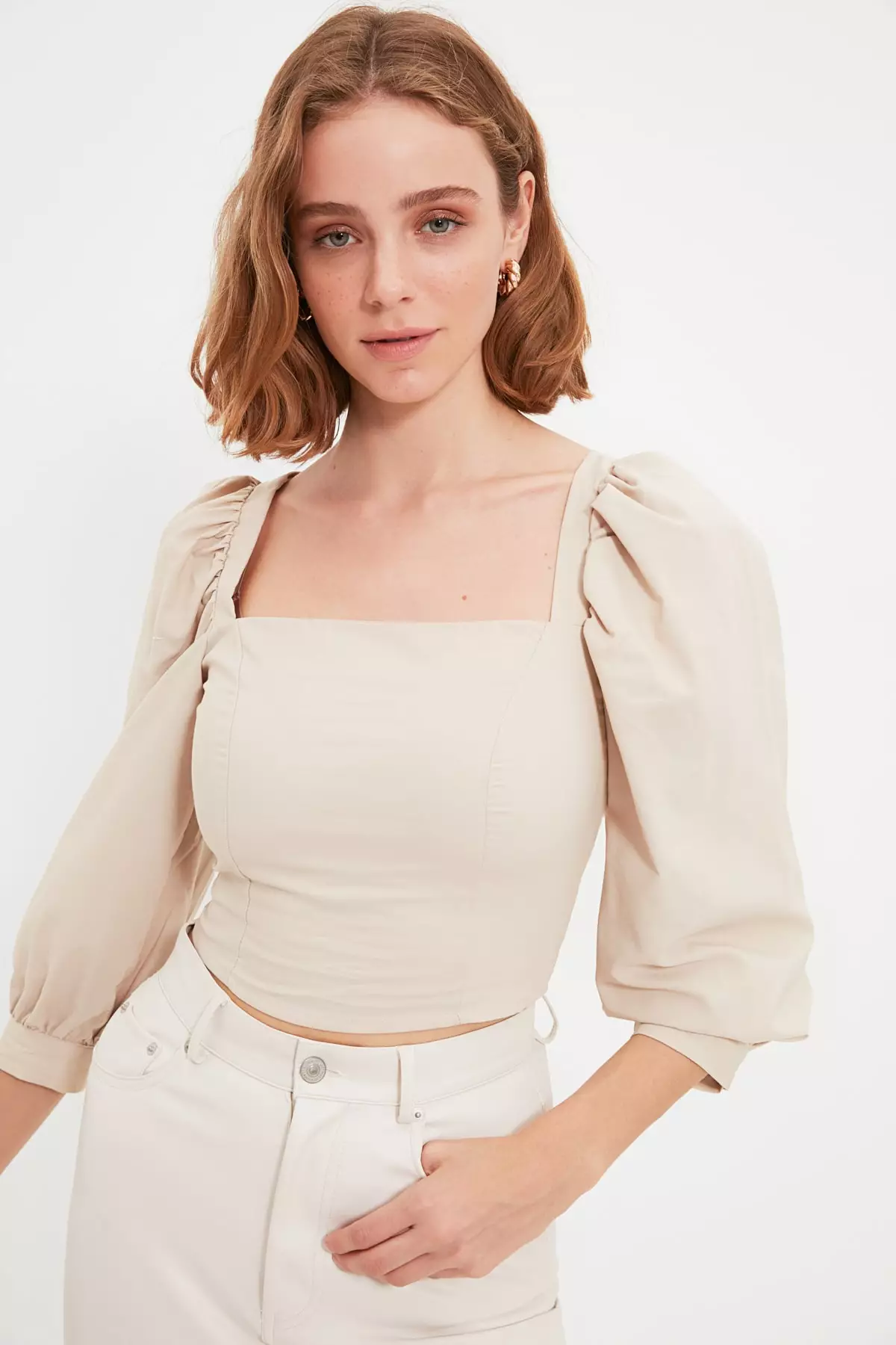 Balloon Sleeve Blouse