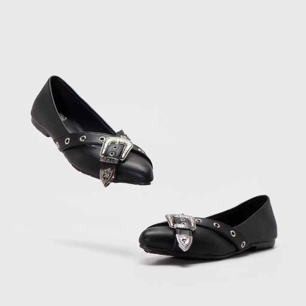 Mufla Flat Shoes Black