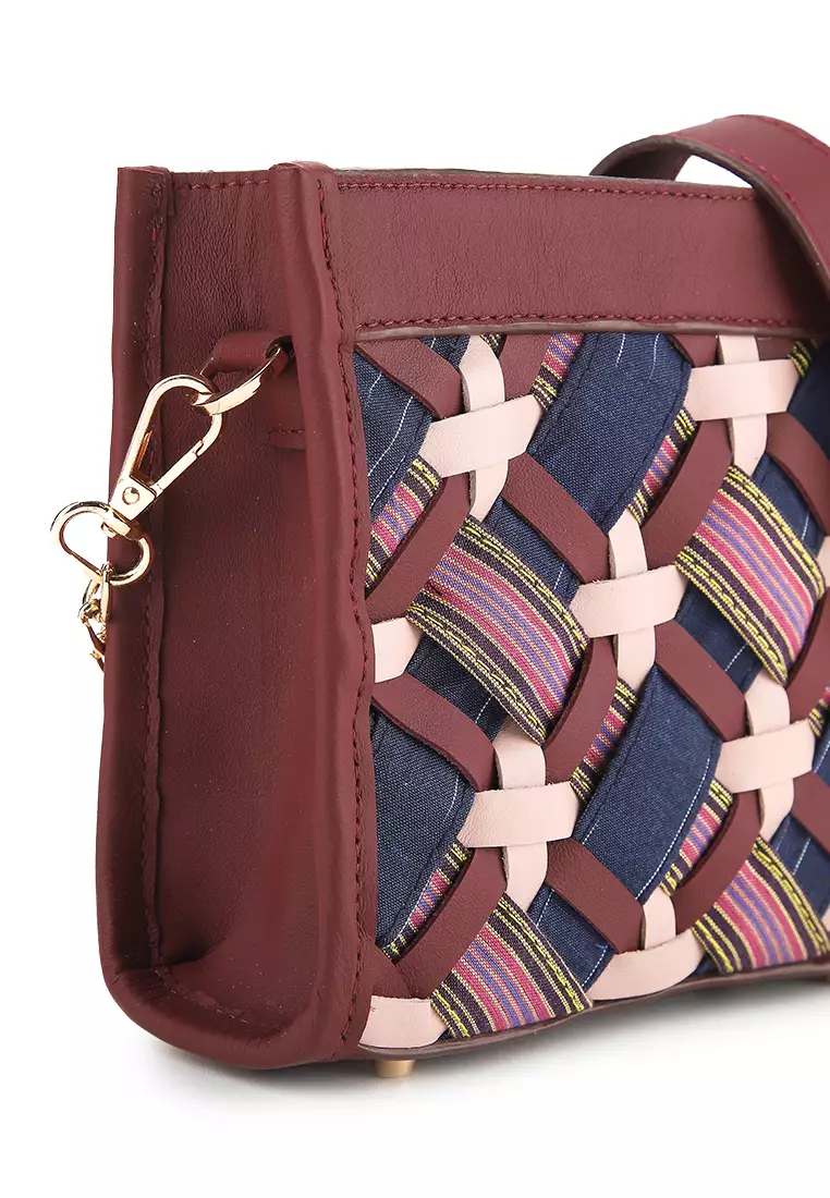 Agny Clutch - Tas Anyaman Clutch Wanita Kulit Asli - Premium Genuine Leather Bag