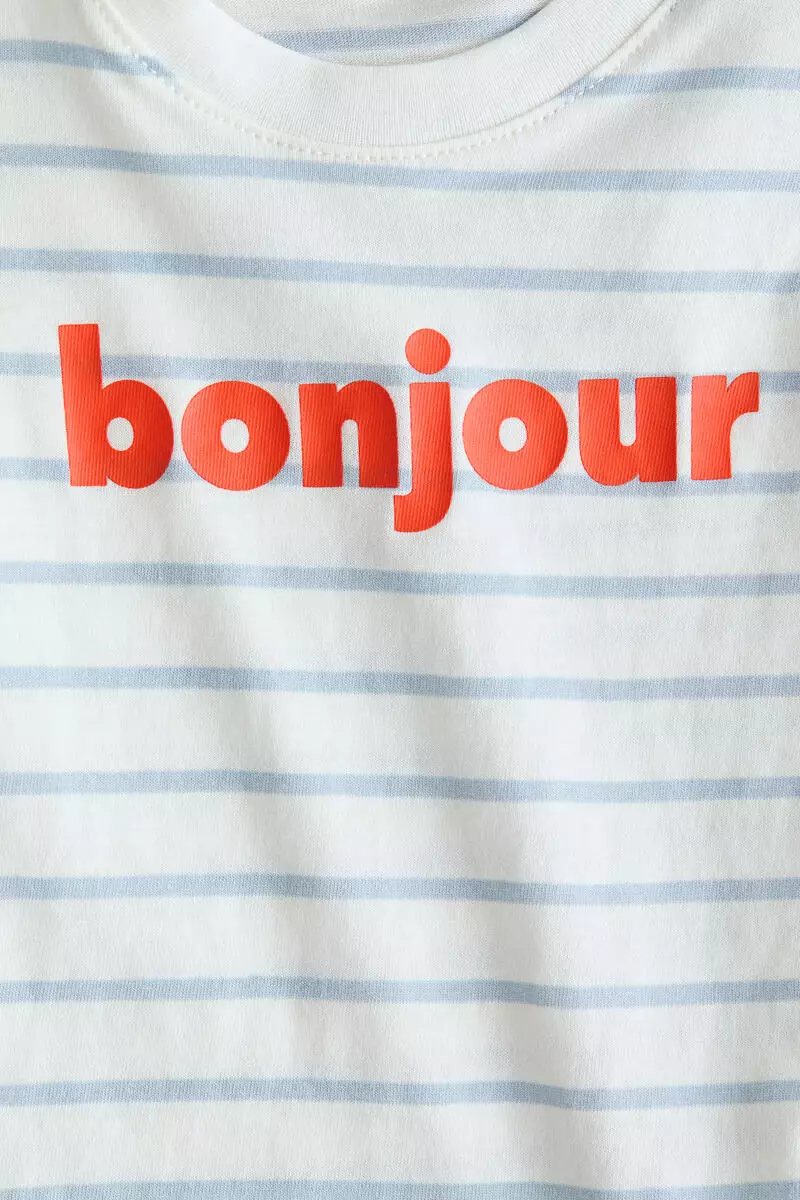 Printed cotton T-shirt
