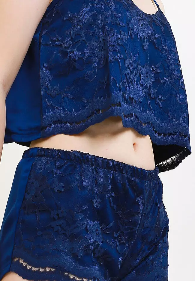 Pyjama Pijama Satin Silk Sexy Tanktop Short Pants