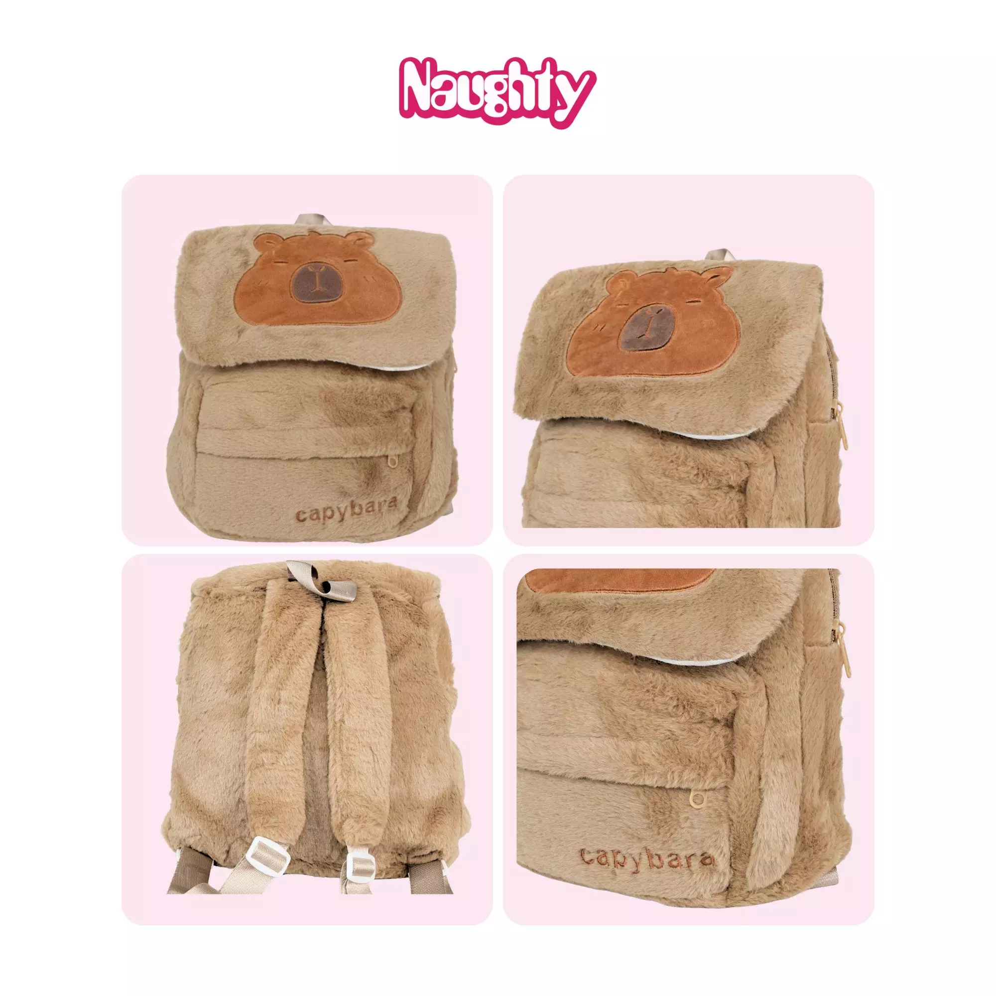 Tas Ransel Anak Perempuan Boneka Backpack Capybara G401 Naughty Accessories