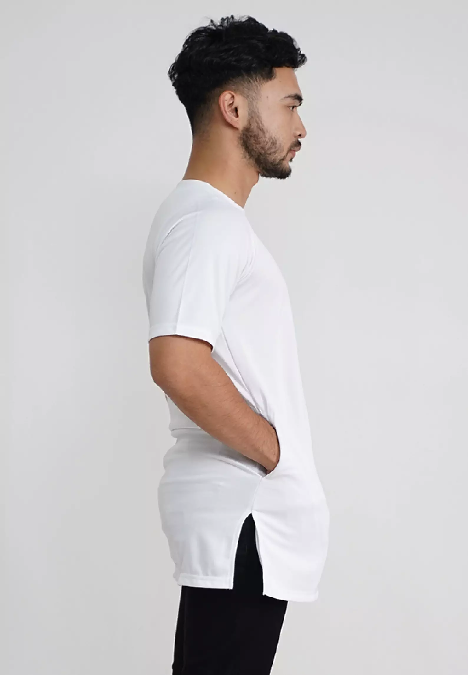 Tiento Baju Muslim Koko Kurta 3in1 Basic White