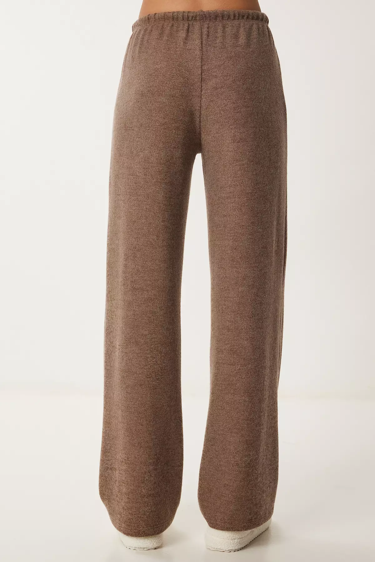 Brown Soft Women'S Knitted Trousers - Ub00295