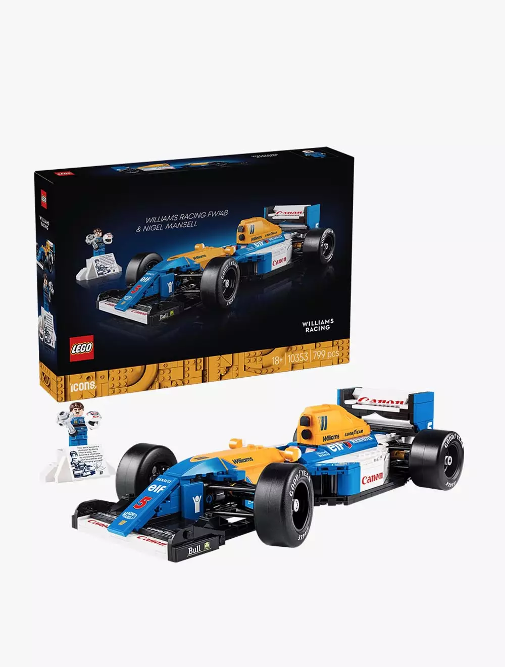 LEGO® Icons Williams Racing FW14B & Nigel Mansell - 10353