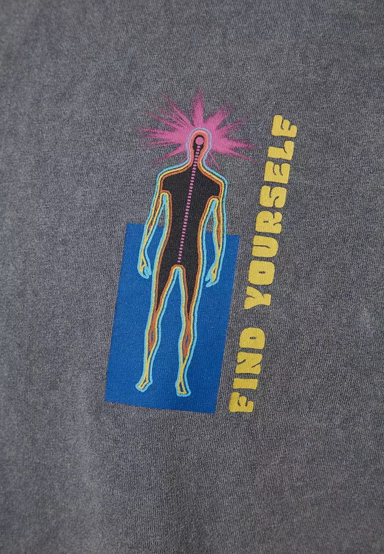 Cotton Faded Graphic T-Shirt