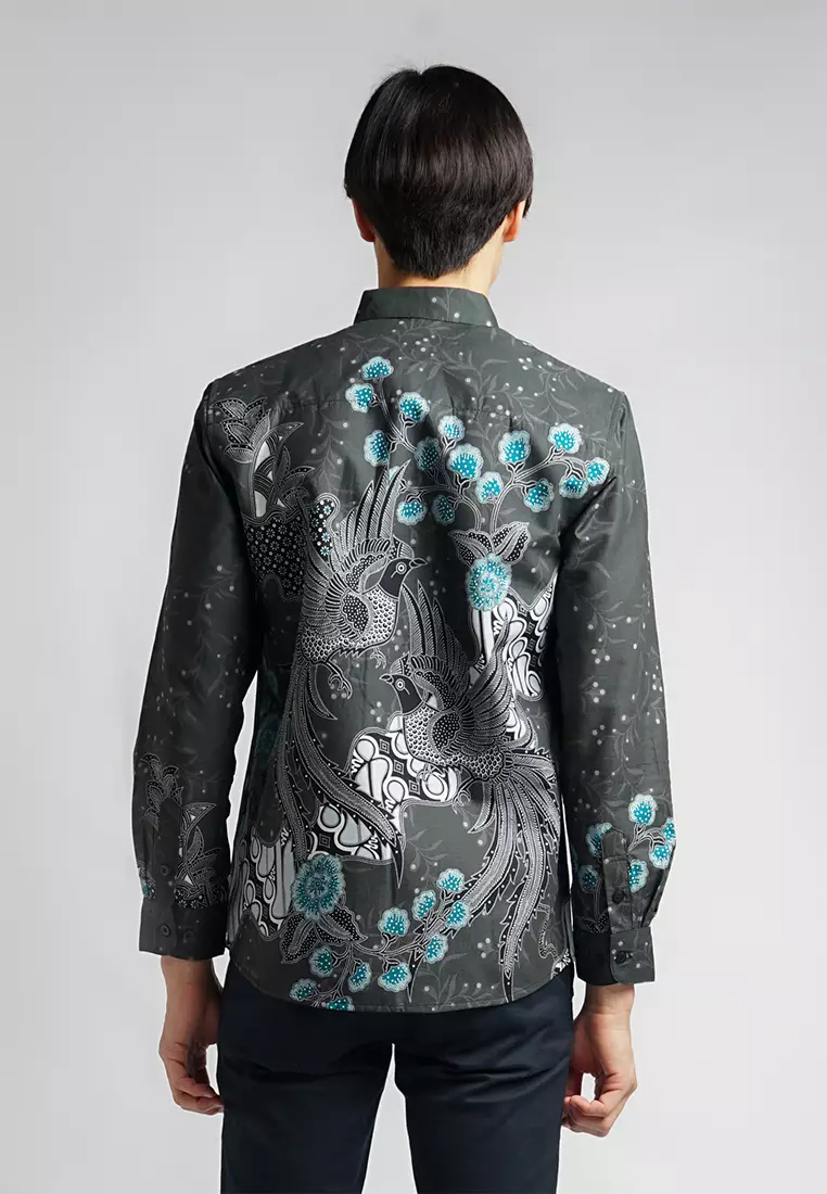 Hadinata Batik Pria Kemeja Panjang Furing Slimfit Kresna Kirana