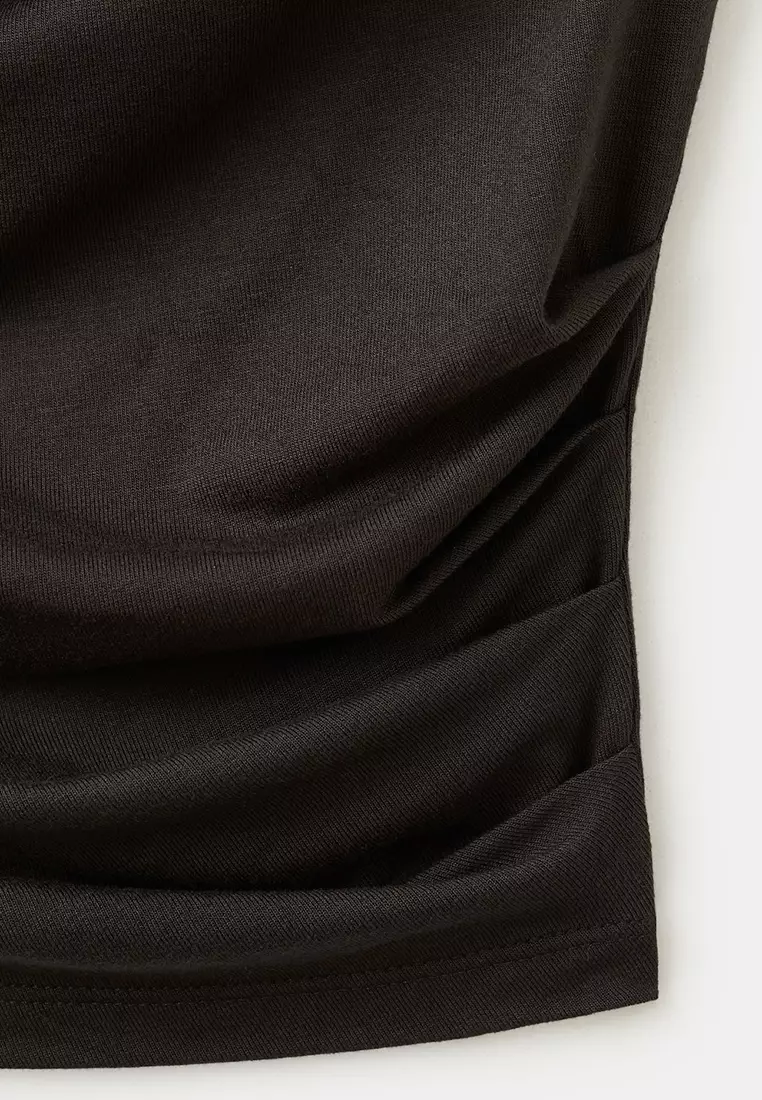 Draped Fitted Top