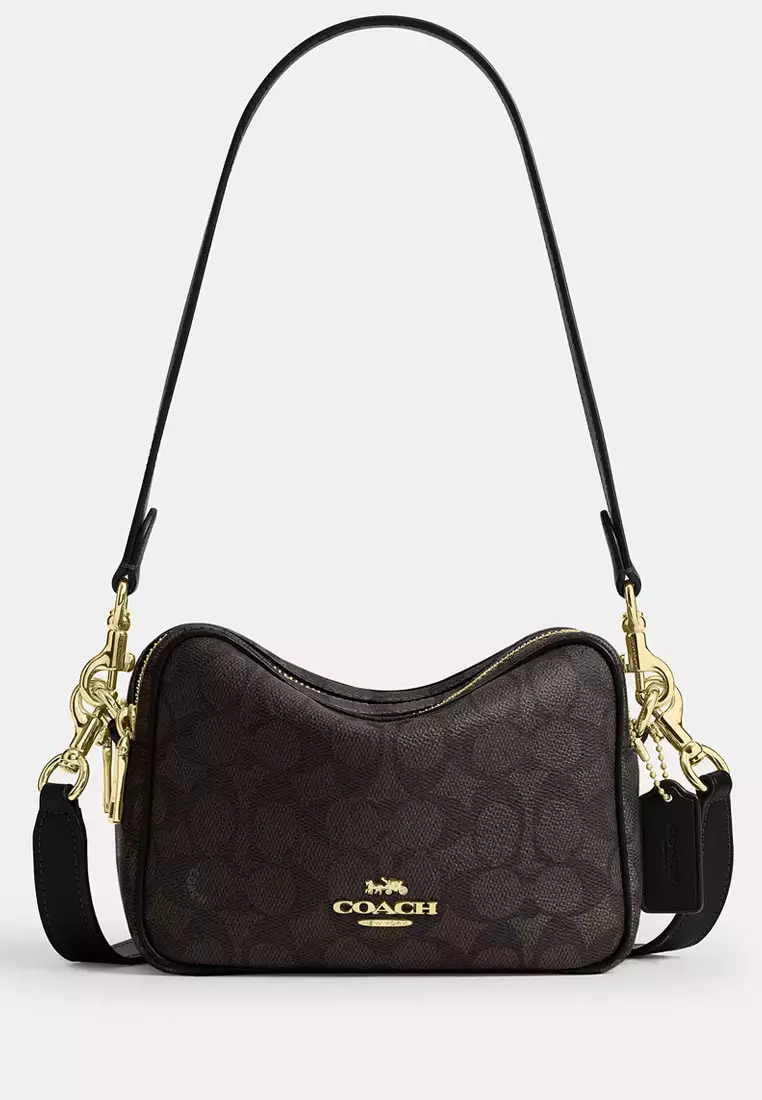 COACH Mini Carey Crossbody Bag In Signature Canvas 2026 | Buy 