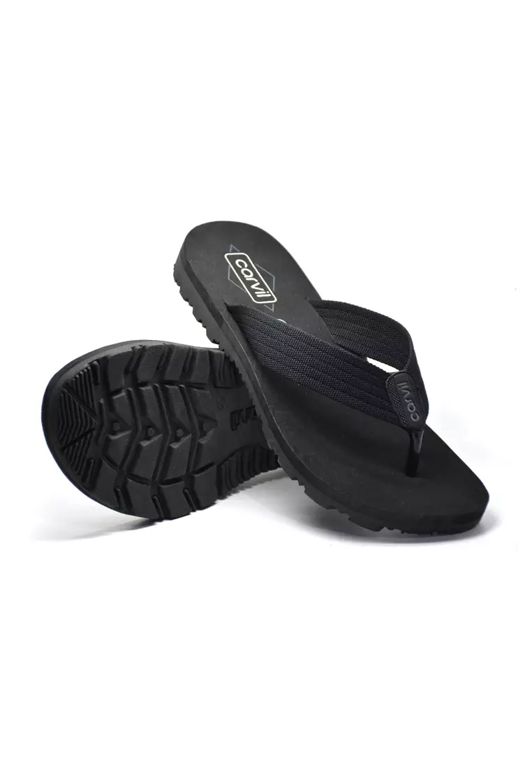 Carvil Sandal Pria Lumos-M Black