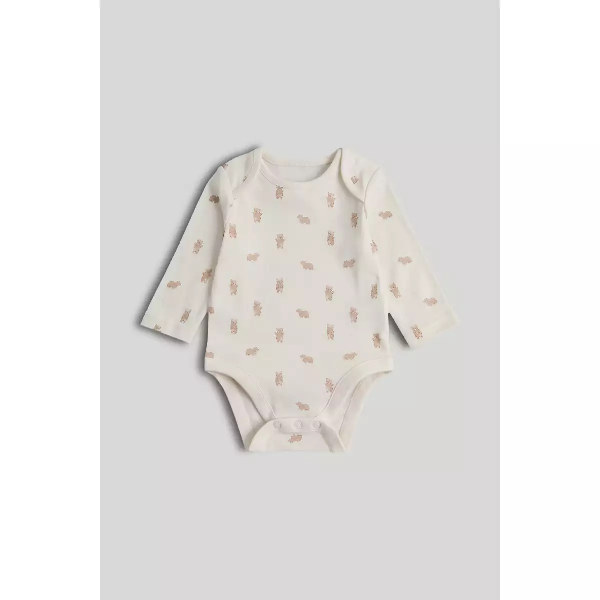 Mothercare 5 Pack My First Bear Long-Sleeved Bodysuits - Sleepsuits Unisex (Krem)