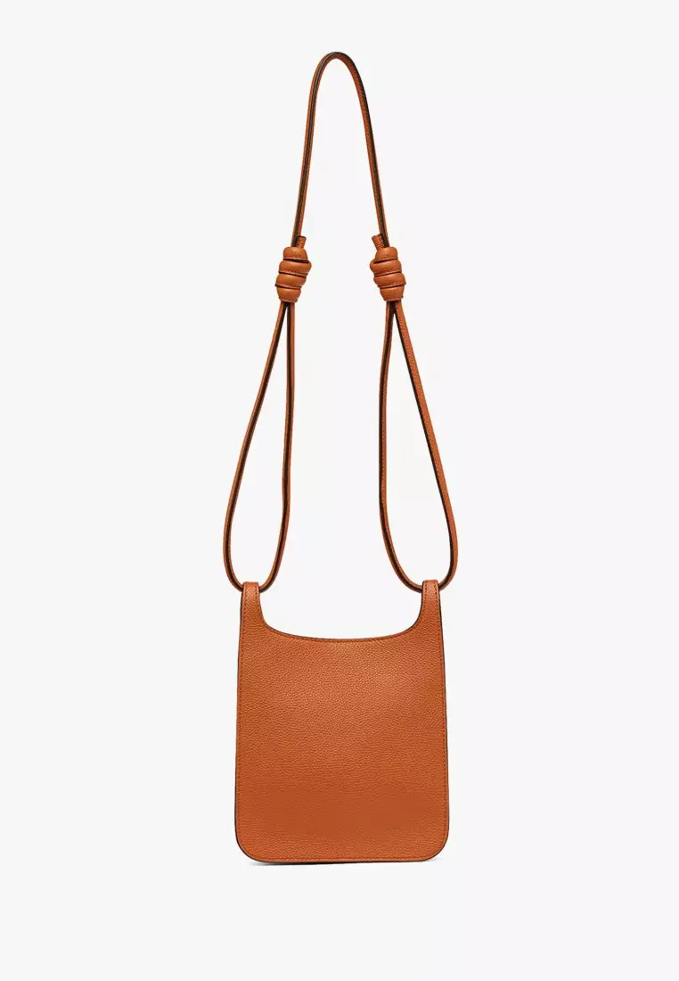 Himmel Hobo in Embossed Logo Leather