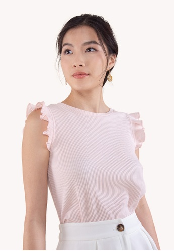 L'zzie pink LZZIE FRANKIE TWO-WAY TOP - PINK D8610AA7CA0F8BGS_1