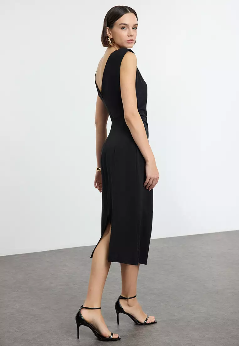 Straight Fit Midi Dress