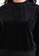 ck Calvin Klein black Velour Cropped Top CA6C7AA5F84B95GS_3
