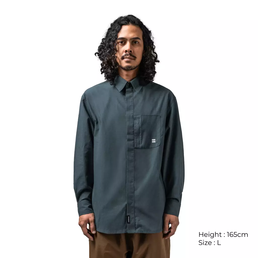 Bodypack Sinsa Oxford Long Sleeves Shirt - Green