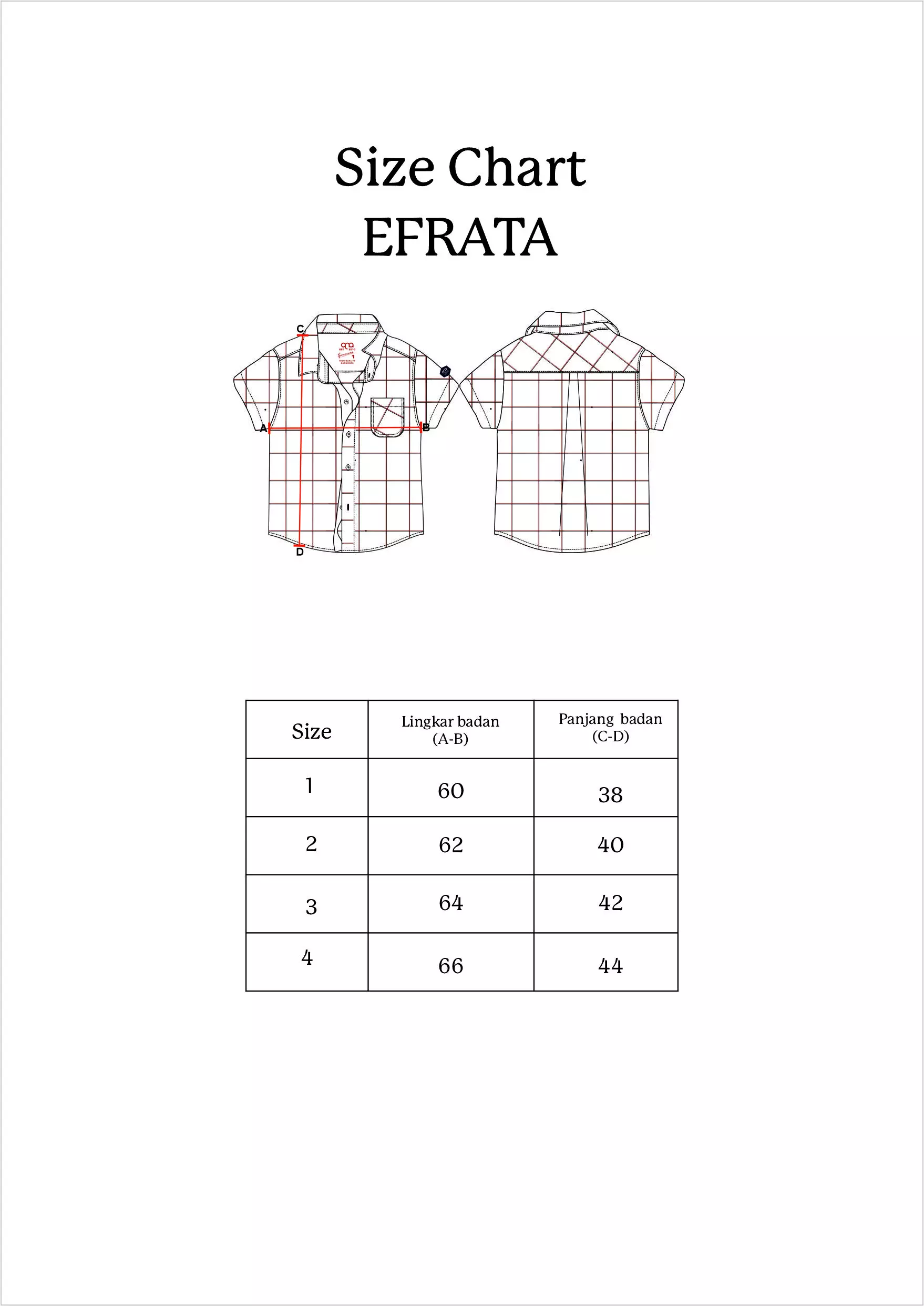 Qna Boy Efrata Kemeja Pendek Anak Putih