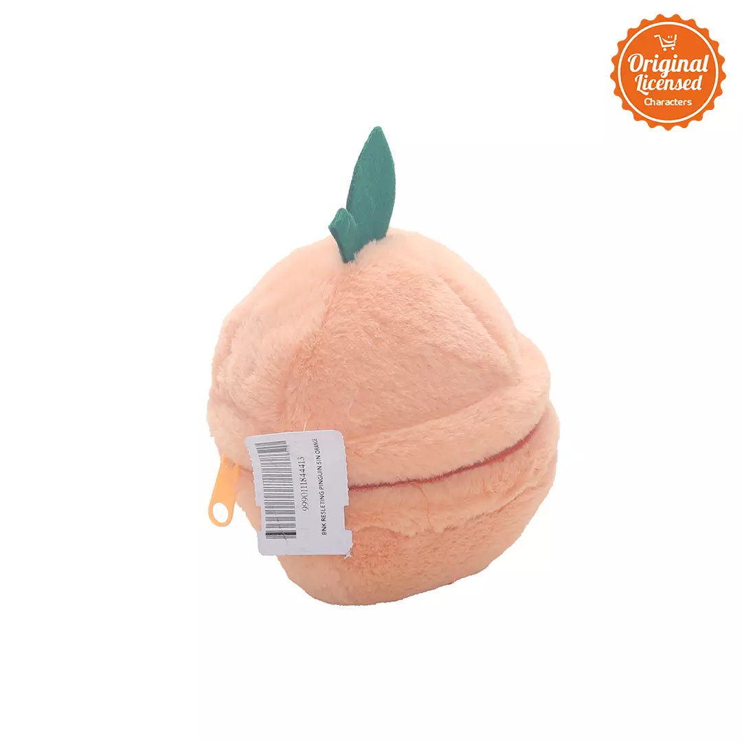 Boneka Resleting Pinguin Jeruk Orange 12 cm