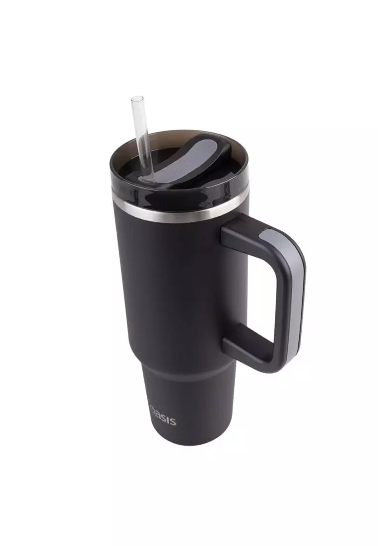 Oasis Stainless Steel Insulated Commuter Travel Tumbler 1.2L - Black