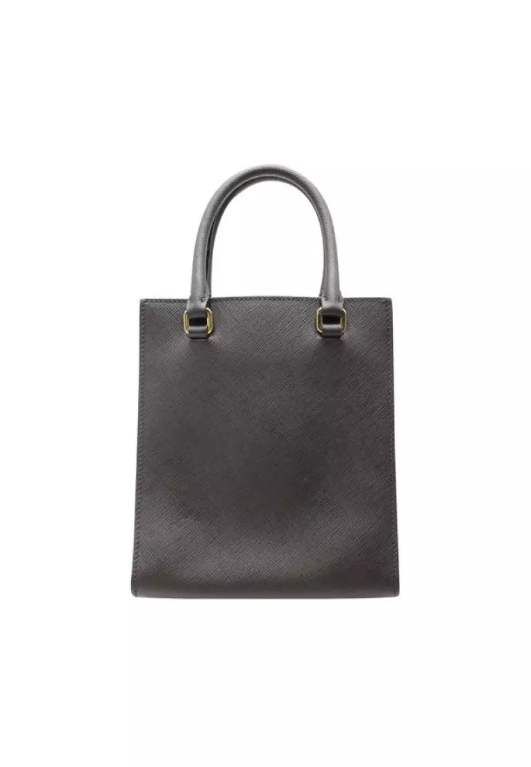 Buy Prada Pre Loved PRADA Black Small Saffiano Lux leather handbag