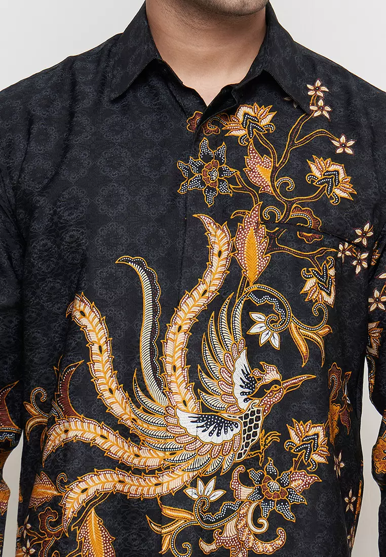 Exclusive Slimfit Rafrandra Kemeja Batik Pria Lengan Panjang