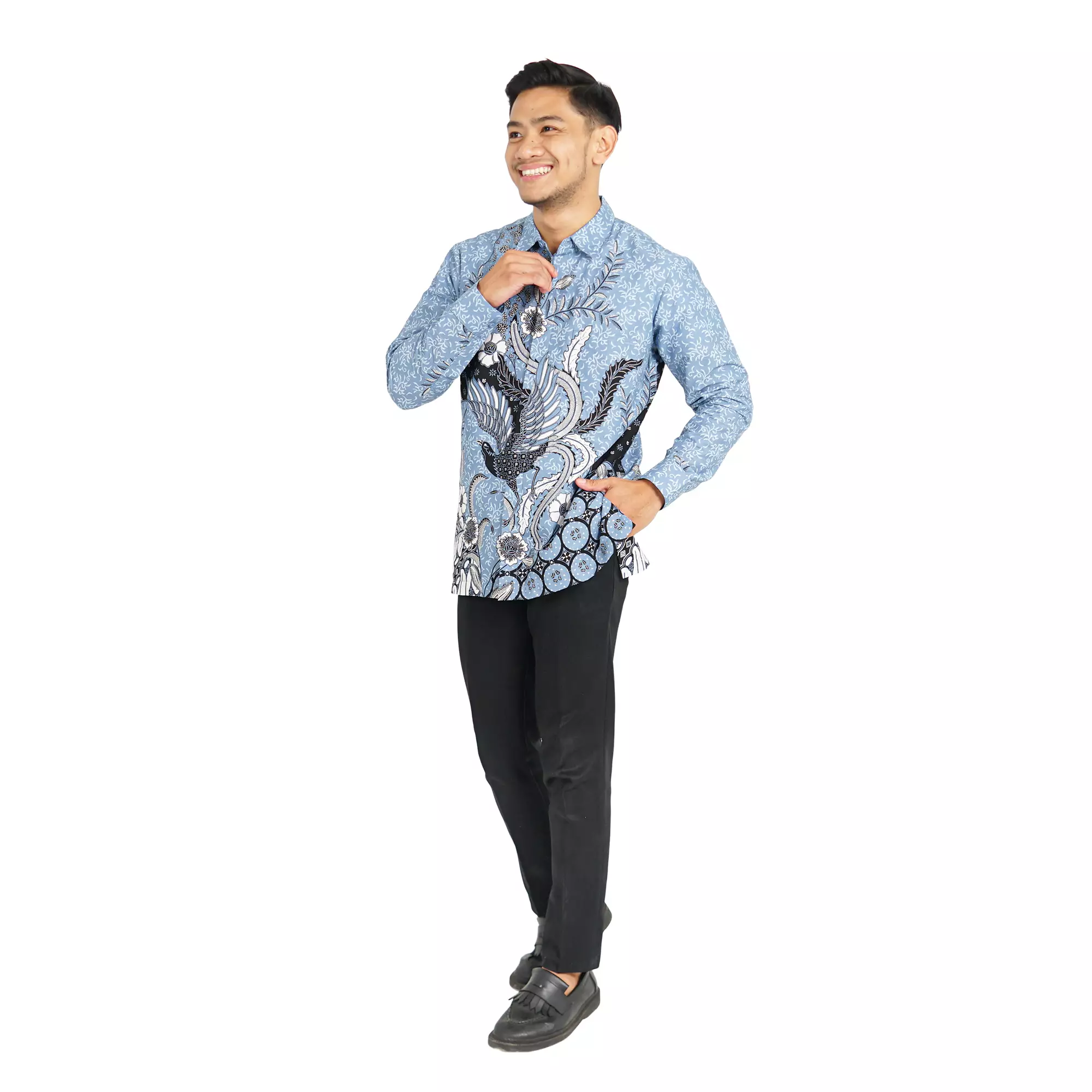 Kemeja Batik Pria - Bhatara Batik Fandy - Atasan Kemeja Batik Lengan Panjang