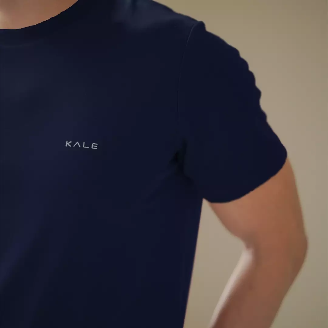 Kale JUNO NAVY/ Cotton Cloudy / Atasan Kaos Pria / Kaos Basic Pria