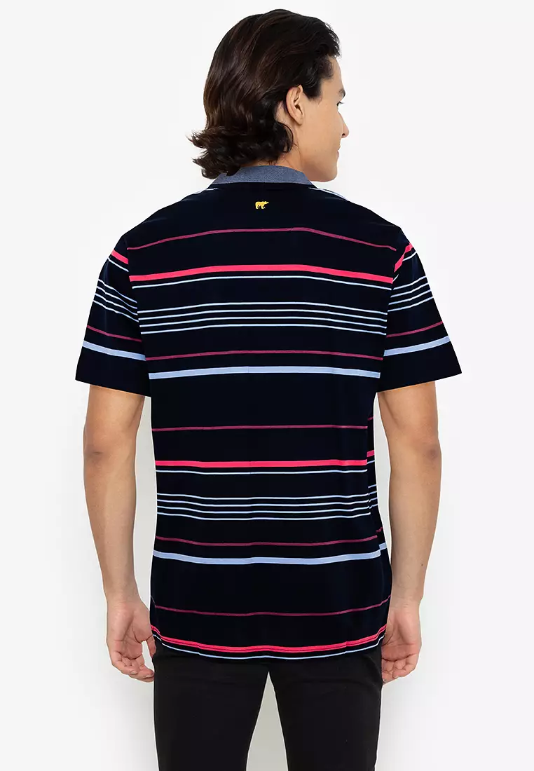 Buy Jack Nicklaus Black Label Engineered Stripe W/ Birdseye Details   Tipping Polo Shirt 2023 Online ZALORA Philippines