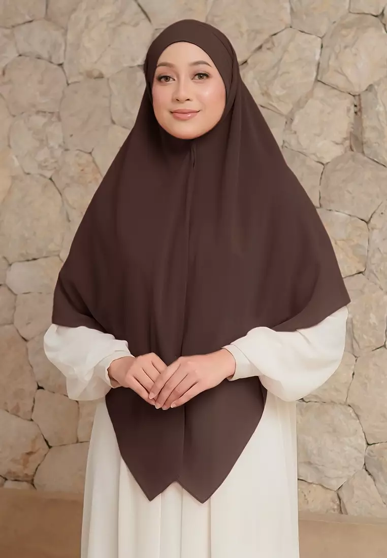 KHIBAN KHAIRA MAGNET PLUS NIQAB - DARK BROWN