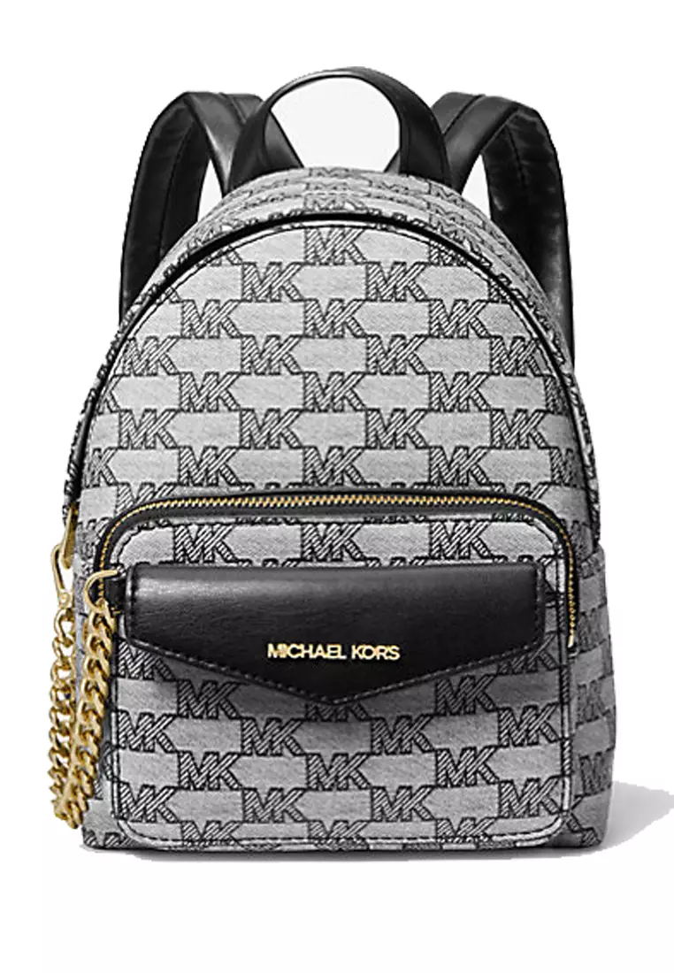Small black michael kors backpack hot sale