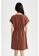 DeFacto brown Short Sleeve Mini Cotton Dress 7209AAAC335219GS_2