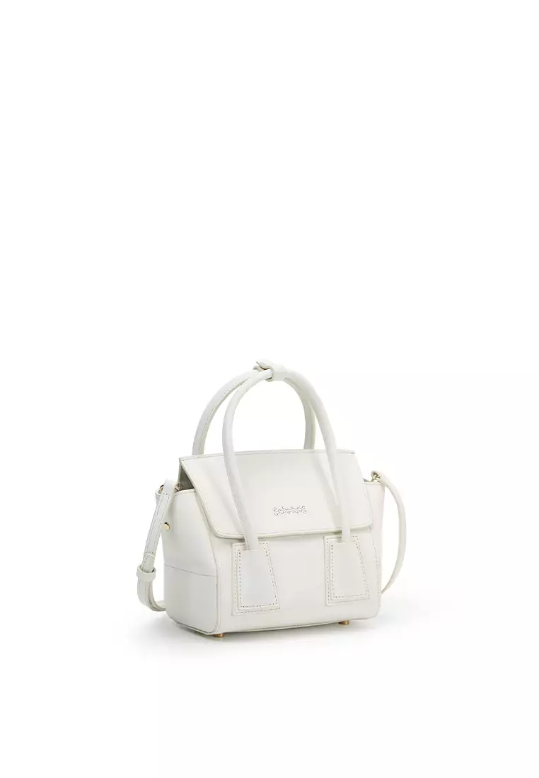 UNNI Mini Top Handle Bag - White