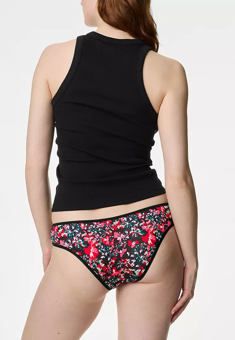 5pk Cotton Lycra™ Brazilian Knickers