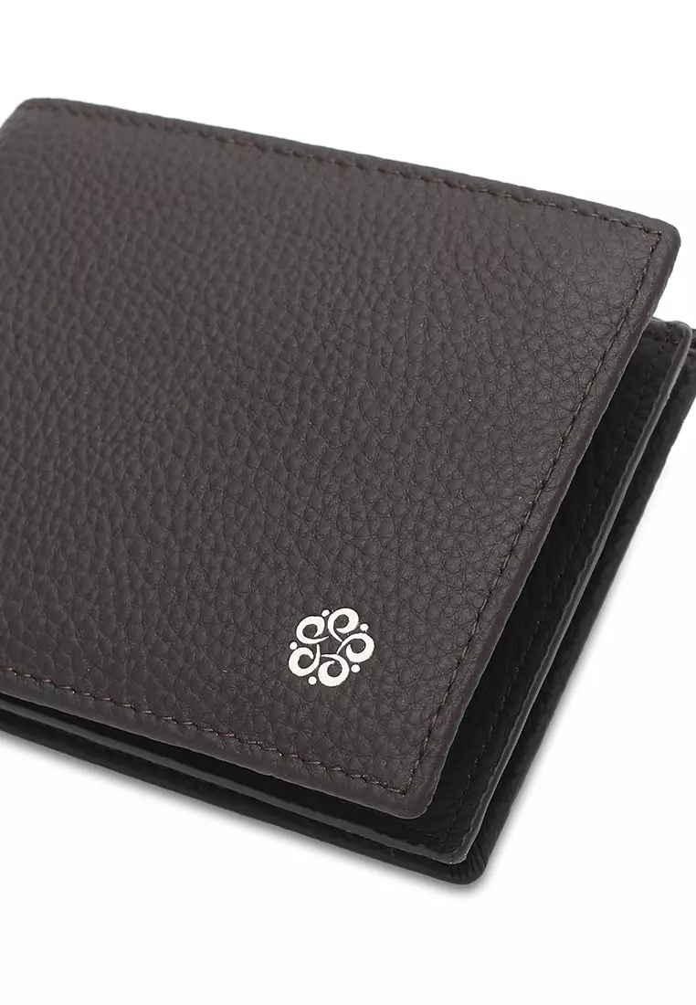 Men's Genuine Leather RFID Blocking Bi Fold Wallet