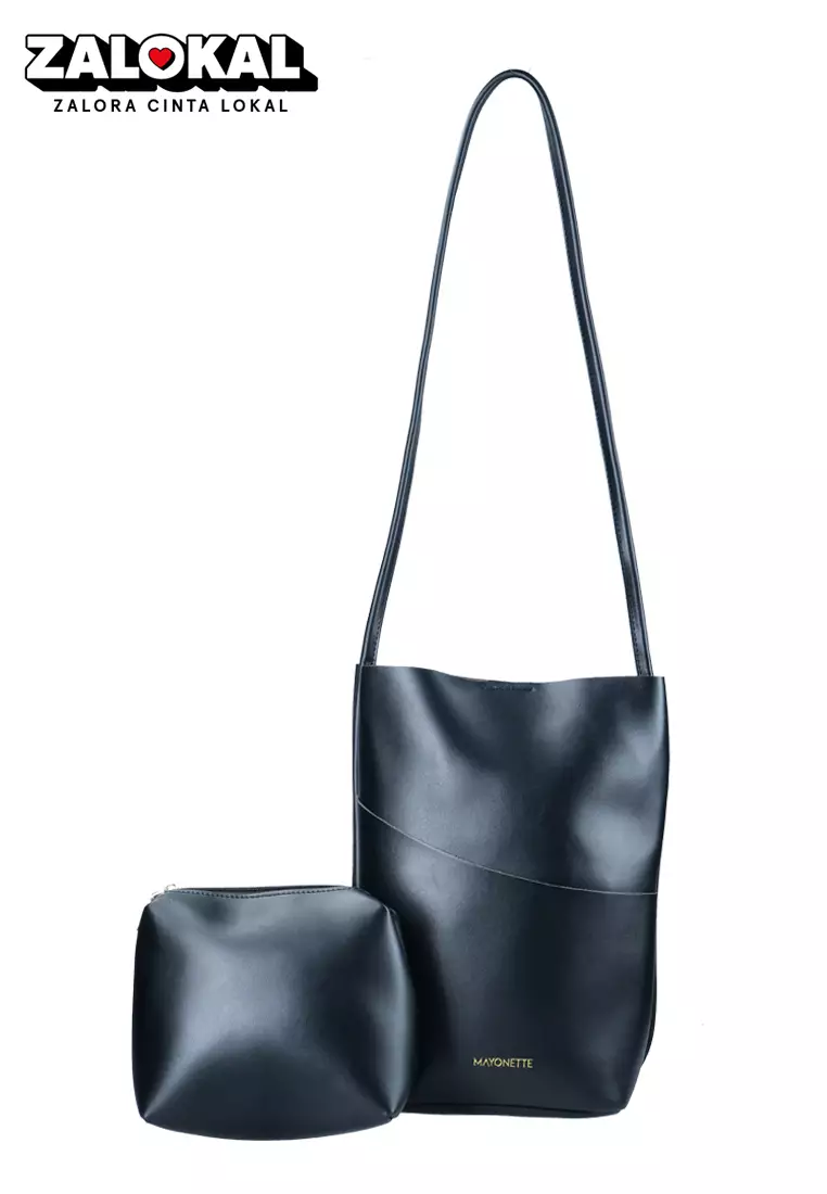 MAYONETTE Burgundy Shoulder Bag - Tas Shoulder Wanita - Black