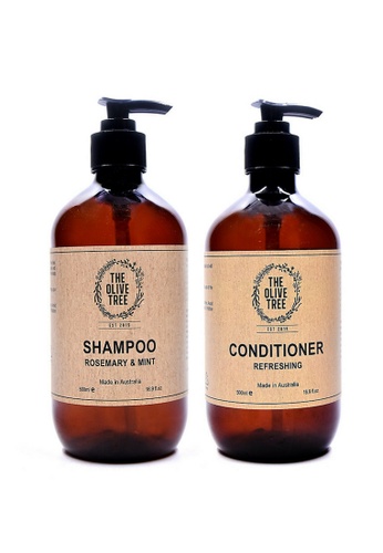 The Olive Tree Natural Rosemary Mint Shampoo Refreshing Conditioner For Hair Growthhair Loss