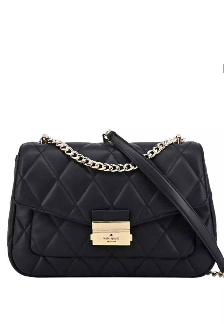 Buy Kate Spade Kate Spade Carey Medium Flap Shoulder Bag - Black 2023 ...