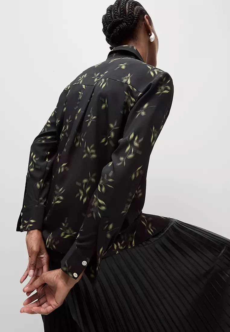 Printed Collared Blouse